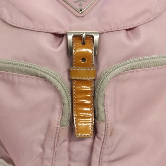 PRADA Backpack Nylon Pink Silver Auth 125696 - Picture 10 of 16